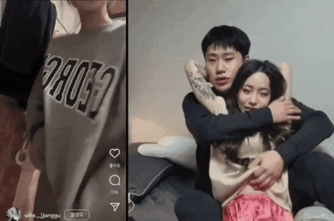 방송키고 여친 젖탱이 까버리는놈 (얼공)